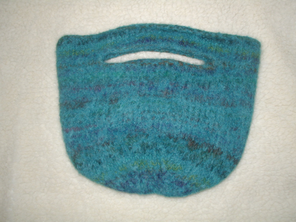 Ocean Blues Felted Purse