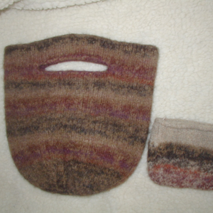 Felted Purse and card case