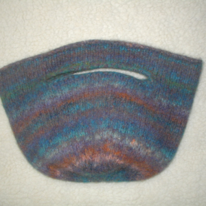 Hand Knit Felted Purse