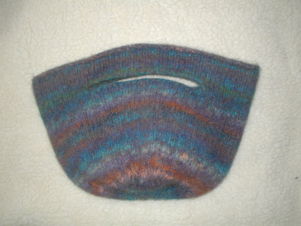 Hand Knit Felted Purse