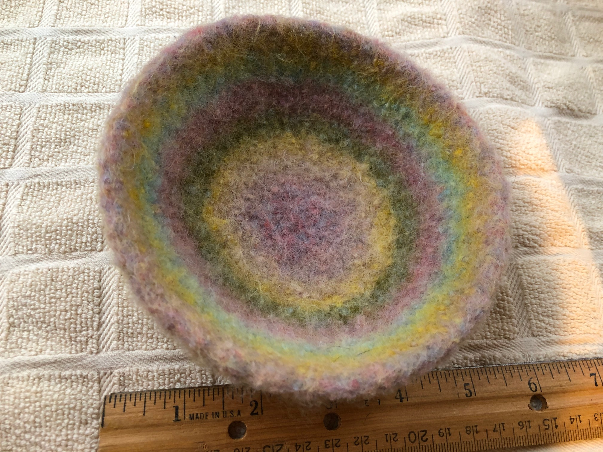 Hand Knit Felted Bowl Buddy and Pan Handler Set G