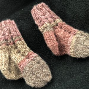 Hand knit Baby Socks