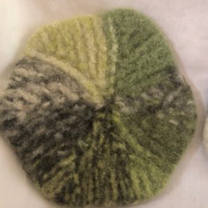 Multi Green with White Coaster