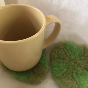 Light Green and Tan Coaster